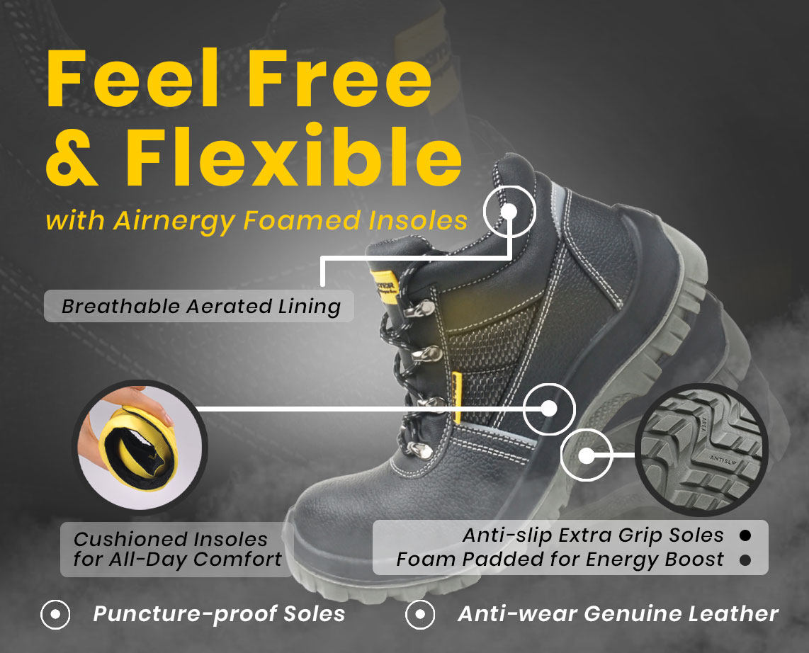 feel free & flexible with airnergy insole