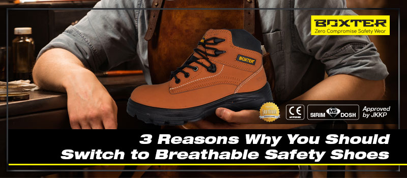 breathable composite toe boots