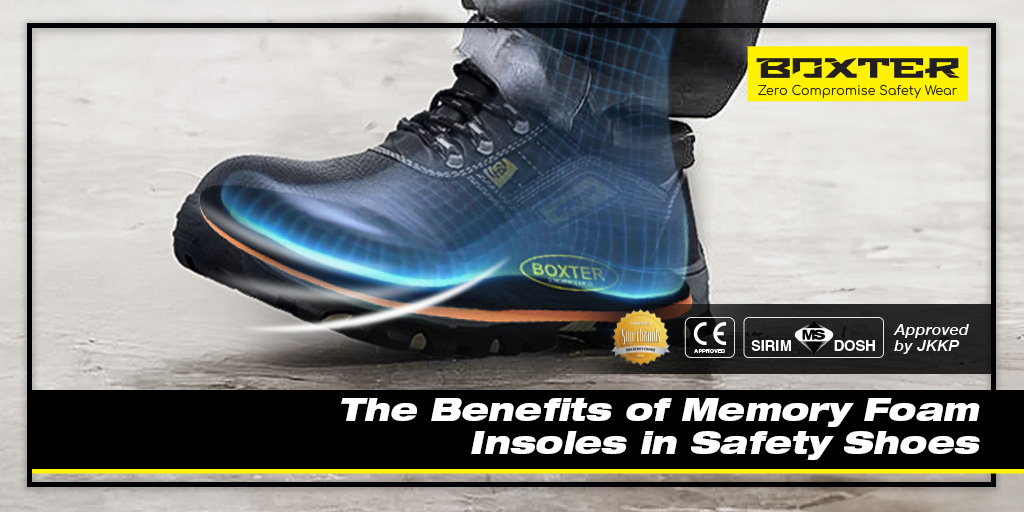 Safety shoes memory foam sale