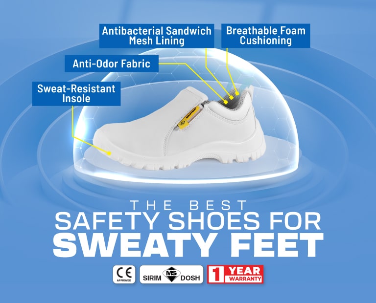 Hygiene+ Antibacterial Safety Shoes Features Hygiene+ Antibacterial Safety Shoes Features