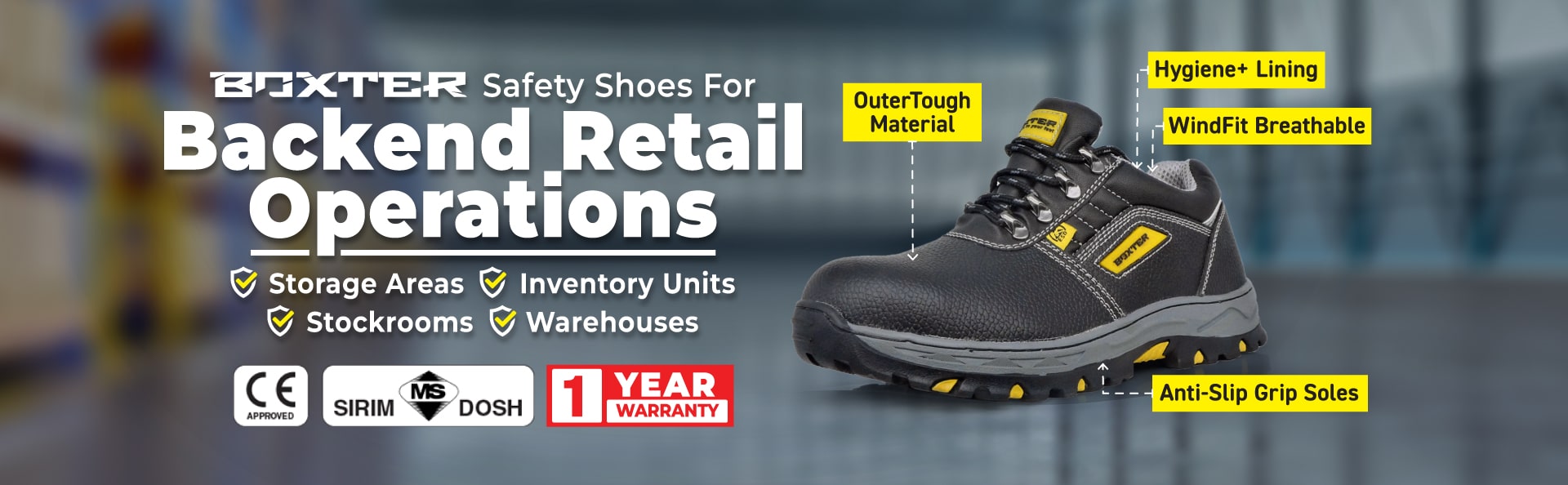 Safety Shoes for Retail Backend Workers Safety Shoes for Retail Backend Workers