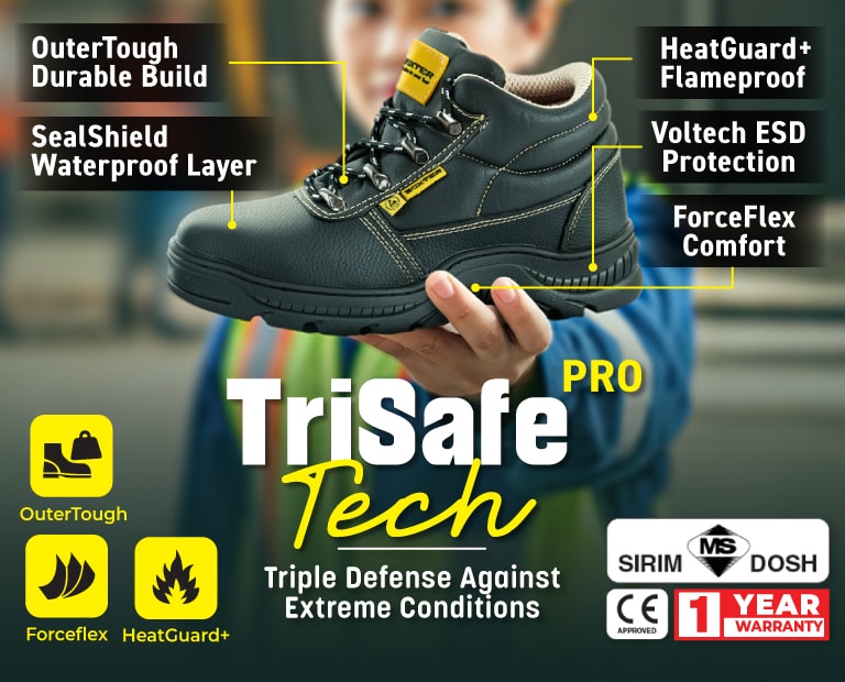 TriSafePro Safety Shoes 3-in-1 Shoes Feature