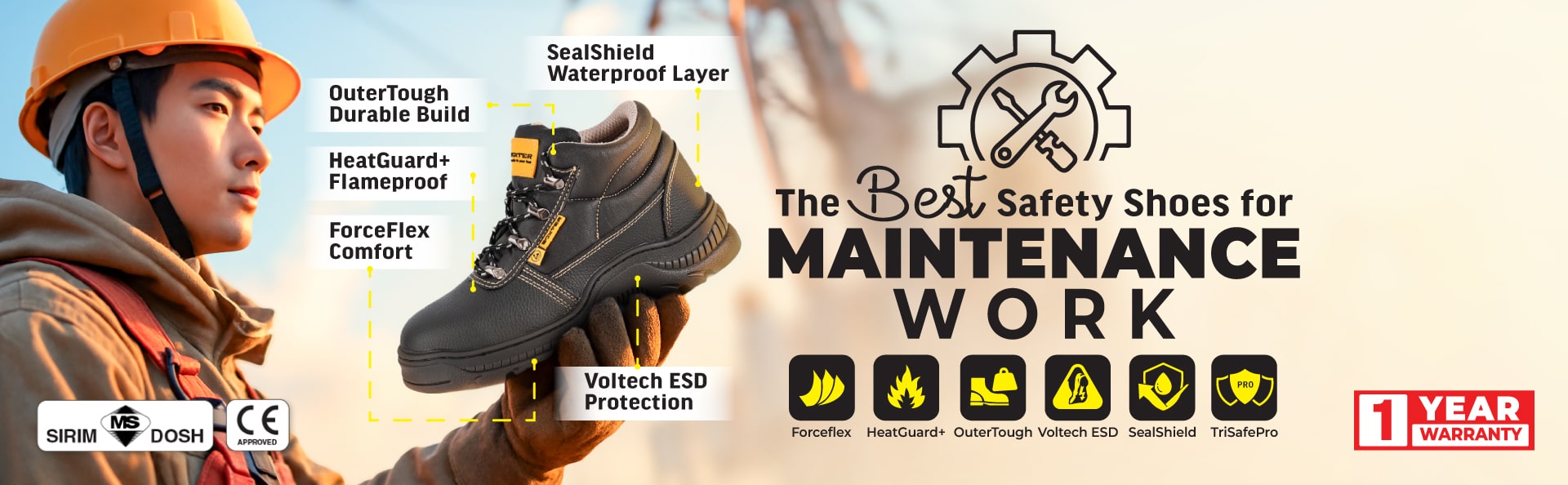 Best Utilities Safety Shoes - Waterproof, Heat Resistant & Anti-Static