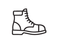 Steel toe safety shoes with impact protection for construction workers