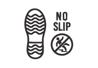Anti-slip safety shoe outsole with superior grip protection