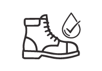Waterproof construction safety shoes for wet work environments