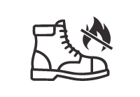 Heat resistant industrial safety shoes for high temperature workplaces